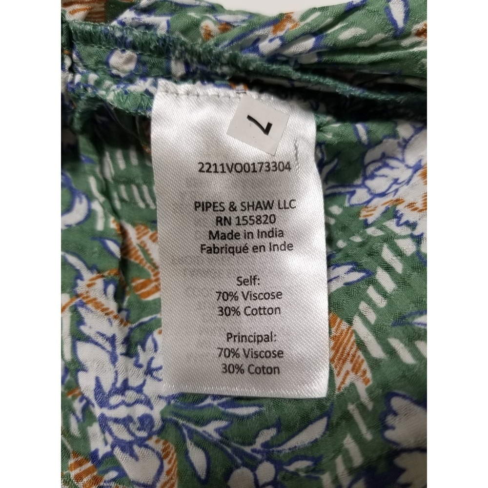 Veronica Beard Hazel Floral Asymmetric Ruffle Skirt Seafoam NWT Size M $298 - Picture 16 of 16